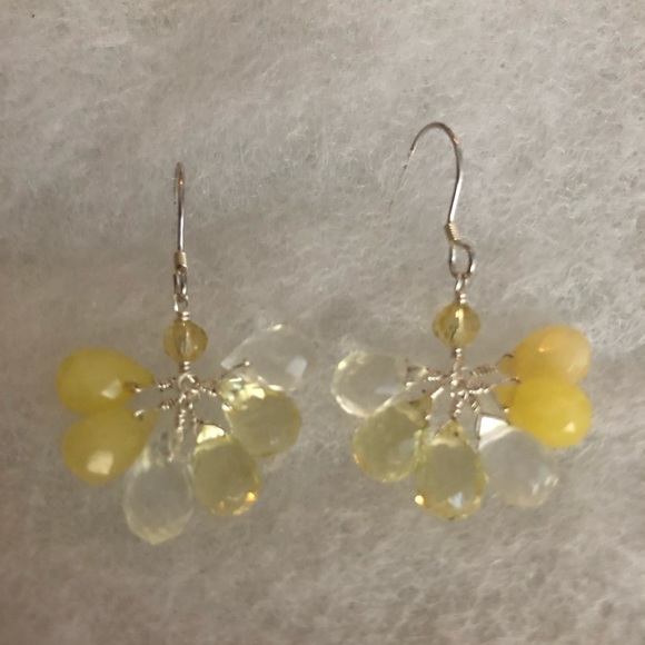 Giu Giu Lemon and clear Quartz Earrings - Picture 2 of 8